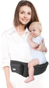 Baby Carriers for All Seasons, 3-in-1 Baby Wrap Carrier with Hip Seat, Baby C... - Picture 1 of 7