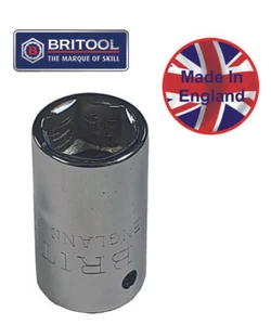RARE BRITOOL ENGLAND 1/4" HEXAGON 7/16" AF SOCKET SH437 - Picture 1 of 1