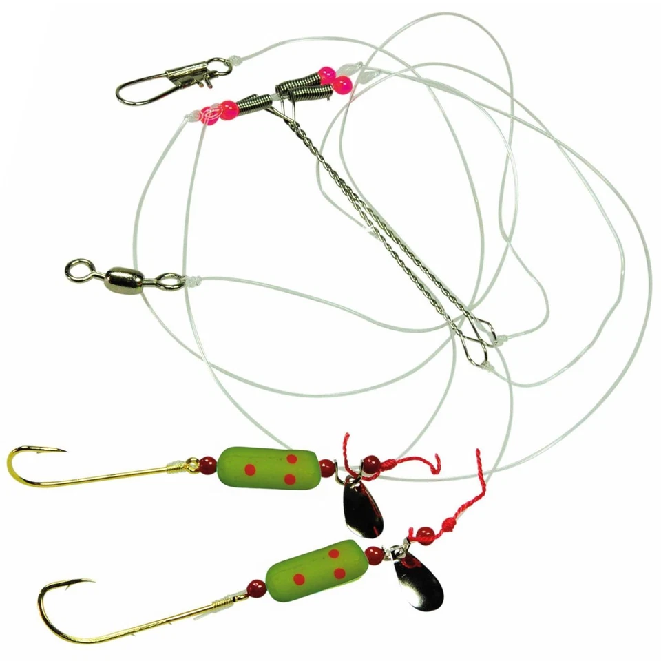 Dieter Eisele Select Meeressystem gelb 110cm 0,40mm 2 Haken Gr. 2, Brandungsrig - Bild 1 von 1