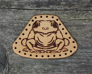 Froschlederaufnäher, Froschnähen, Kinderaufnäher, Aufnäher. - Bild 1 von 3