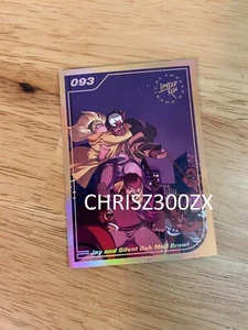 Limited Run Jay and Silent Bob Mall Brawl PS4 GOLD Trading Art Post Card #93 - Picture 1 of 1