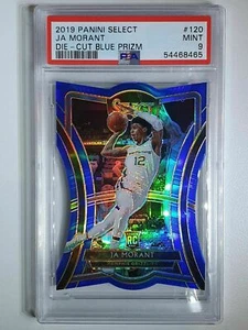 2019 Select Ja Morant Rookie #120 BLUE Prizm /249 Die-Cut - PSA 9 - Picture 1 of 2