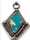 3.4g Sterling Silver Natural Stone Inlay Pendant And Necklace FREE SHIPPING!