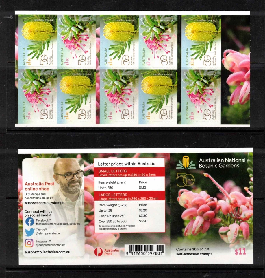 AUSTRALIA - 2020 Nature: Flowers, Botanic Garden complete booklet - VF MNH - Image 1 of 1