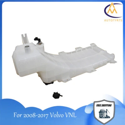 For Volvo VNL Truck Mack CHU CXN CXU 2008-18 Coolant Reservoir w/ Cap & Sensor - Imagem 1 de 4