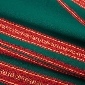 Mantel Decorativo Ucraniano Verde Rojo Rectangular Ester Regalo - Imagen 1 de 3