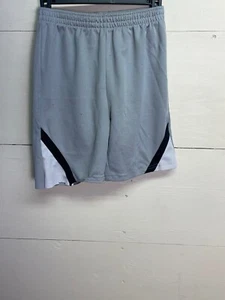Grey Lightweight Polyester Soccer/Sports Shorts Youth Small - Picture 1 of 6