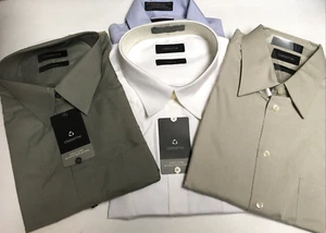 MEN'S LIZ CLAIBORNE DRESSY BUTTON DOWN T-WEAVE SHIRTS LONG SLEEVES NEW ASSORTED - Picture 1 of 9