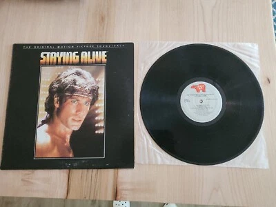 Vintage 1983 Staying Alive Original Soundtrack Vinyl Album. NM/EX - Image 1 of 4