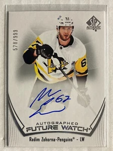 2021-22 SP Authentic #109 Radim Zohorna RC FW AU /999 H20R1A - Picture 1 of 2
