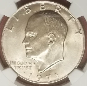 NGC MS-66! 1971-D EISENHOWER DOLLAR - Picture 1 of 3
