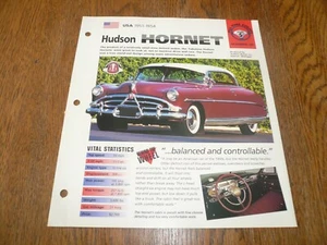 Hudson Hornet 1952 único folleto Imp  - Imagen 1 de 3
