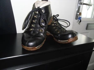 Timberland schwarze Damen-Halbstiefel aus Leder UK Größe 5M Vintage sehr guter Zustand! - Bild 1 von 10