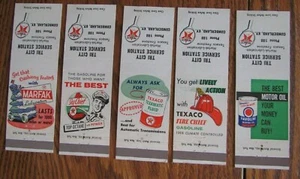 TEXACO GAS STATION MATCHBOOK SET: TRI CITY (CUMBERLAND, KENTUCKY) (1950s) -F24 - Picture 1 of 2