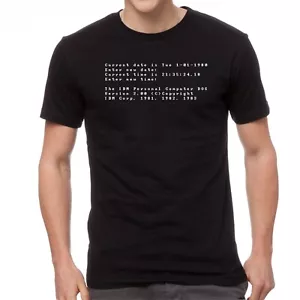 **NEW DESIGN** VINTAGE IBM DOS 2.00 STARTUP COMPUTERS 80'S T-SHIRT THAT'S EPIC - Picture 1 of 1