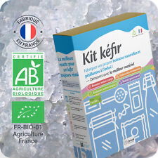 Kit kéfir complet • Grains de kéfir d'eau certifiés BIO INCLUS • Fait en France