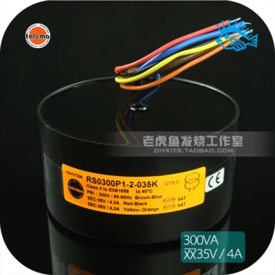 RS Talema fully sealed shielded 300VA dual 35V 300W toroidal fever transformer - Image 1 of 4