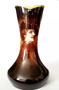ROYAL VIENNA HANDBEMALTE PORZELLANVASE MÄNNLICHER MANN PORTRAIT - Bild 1 von 13