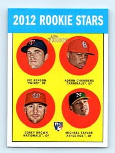 2012 Topps Heritage Joe Benson/Adron Chambers/Corey Brown/Michael Taylor Rookie - Bild 1 von 2
