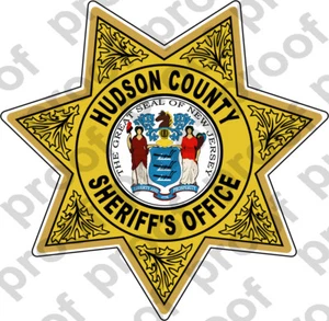 Sticker Sheriff Hudson County Badge - Picture 1 of 2