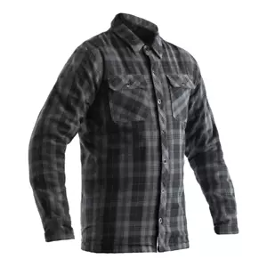 RST 2115 Lumberjack CE Mens Armoured Motorcycle Motorbike Shirt - Grey Chequere - Picture 1 of 4