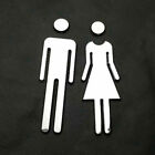Men&Woman WC Door Signs Decals Toilet Signs Restroom Washroom Signage Plaque ❤DB