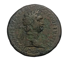 AD 92-94 IMPERO ROMANO DOMIZIANO (AD 81-96) AE SESTERZIO (28,18 GRAMMI) RIC 751 - Foto 1 di 5