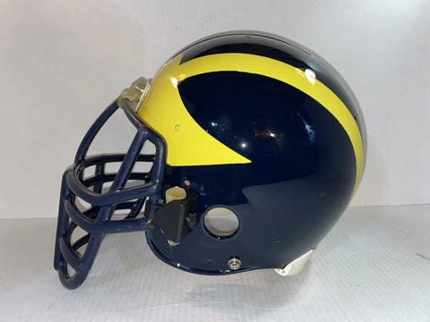 Vintage Michigan Wolverines Riddell WD-1 Football Helmet Full Size 7 5/8 LG-XLG Cover
