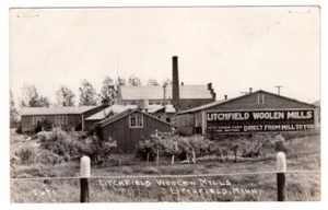 LITCHFIELD WOOLEN MILLS MINNESOTA RPPC POSTCARD 1938 - Picture 1 of 2