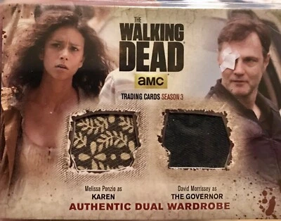 KAREN & THE GOVERNOR 2014 WALKING DEAD DUAL WARDROBE COSTUME RELIC DM3 1 - Image 1 of 2