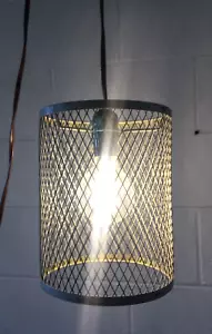 Lámpara colgante vintage industrial jaula metal botín mcm steampunk - Imagen 1 de 6