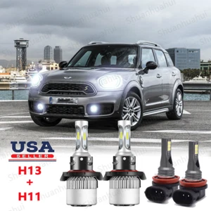 For Mini Cooper Countryman/Paceman 2011-2016 LED Headlight & Fog Light Bulbs Kit - Picture 1 of 13