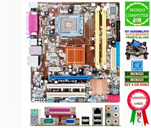 SCHEDA MADRE SOCKET LGA 775 ASUS P5KPL-AM + CPU INTEL DUAL CORE + 4 GB RAM - Foto 1 di 1