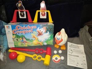 Vintage MB games very rare Chicken croquet large fun boxed game set - Picture 1 of 9