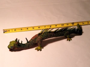 Vintage 1970s Chinese Rubber DRAGON JIGGLER 16" Oily Wiggly Toy - Bild 1 von 17