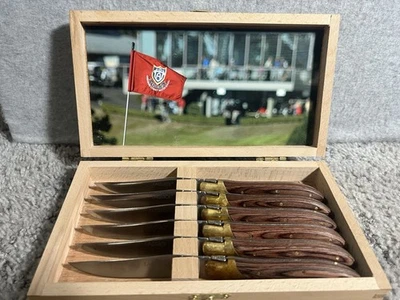 Juego de 6 cuchillos Laguiole con mango de madera Oregon Coast Invitational 2011 Foto 1 de 4