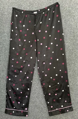 Gilligan & O’Malley Pajama Pant - Women’s Size Medium - Black With Polka dots - Image 1 of 4