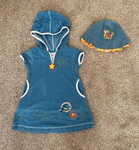 Disney Finding Nemo Hooded Swimsuit Coverup Size XXS with Matching Hat - Picture 1 of 10