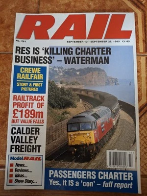 Rail magazine: No. 261: Sep13-26  1995 : RES IS KILLING CHARTER BUSINESS  :(G) - Image 1 of 4