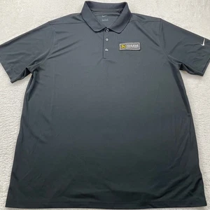 Nike XXL Five Star Equipment Black Dri-FIT Polo Shirt Mens Golf - Picture 1 of 8