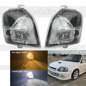 Amber LED Corner Signal Indicator w/White Running Light For Toyota Starlet EP91 - Picture 1 of 9