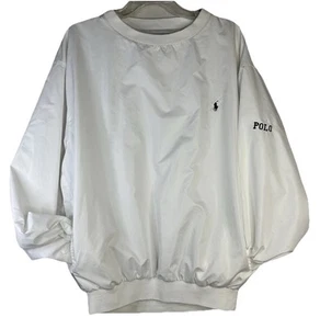 Polo by Ralph Lauren Vintage Spell Out Windbreaker Crew Neck Sweatshirt Gr. L - Bild 1 von 8