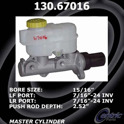 For Chrysler Town Country Dodge Caravan Centric Brake Master Cylinder CSW - Image 1 of 3