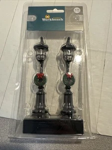 SANTA'S WORKBENCH House Accessory New Pack ARCHED HANGING STREET LAMP #731-3695 - Picture 1 of 18