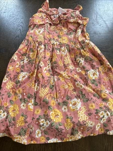 Little Lass Pink Floral Sleeveless Dress Toddler Girls Size 6 EUC - Picture 1 of 5