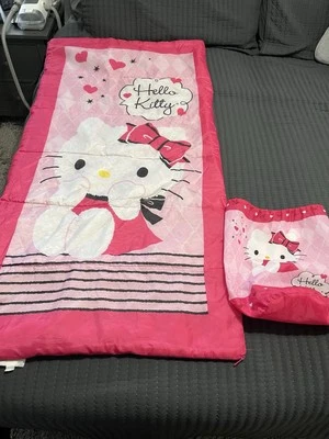 Hello Kitty Slumber Sleeping Bag & Backpack Pink Youth - Image 1 of 4
