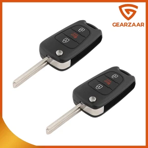 2pc For 2012-2014 Kia Rio 2010-2013 Soul Sportage Flip Key Fob Remote Case Shell - Picture 1 of 11