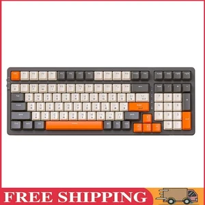 Drahtlose mechanische Tastatur BT5.0/2,4 GHz/Typ-C verkabelt (grau-weiß-roter Sc - Bild 1 von 11