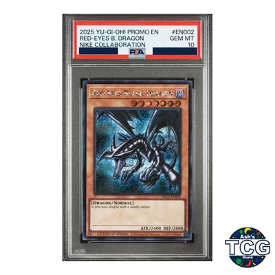 PSA 10 Yu-Gi-Oh Nike Red-Eyes Black Dragon Promo Card Japan Exclusive NKC1-EN002 - Image 1 of 4