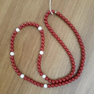 COLLANA IN VERE PERLE D'ACQUA DOLCE E PERLE DI CORALLO. - Foto 1 di 9